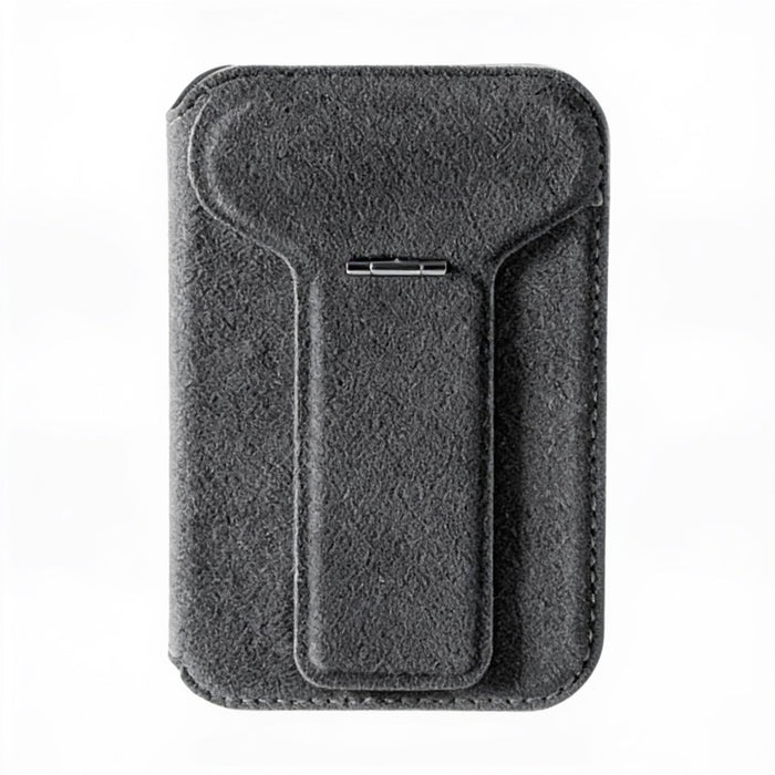 Alcantara MagSafe Wallet Stand T - Deep Black - ALCASICASE