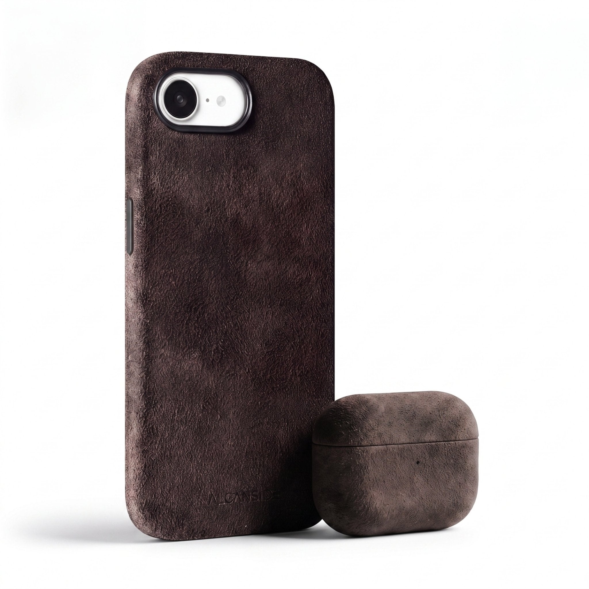 iPhone 16e - Alcantara Case - Chocolate Brown
