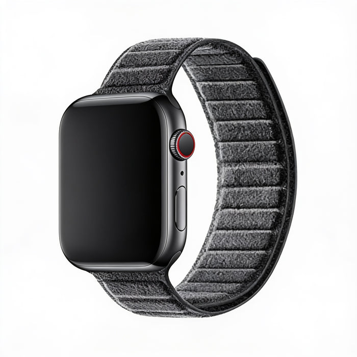 Alcantara Apple Watch Band magnetisch 42/44/45/46/49mm - Deep Black