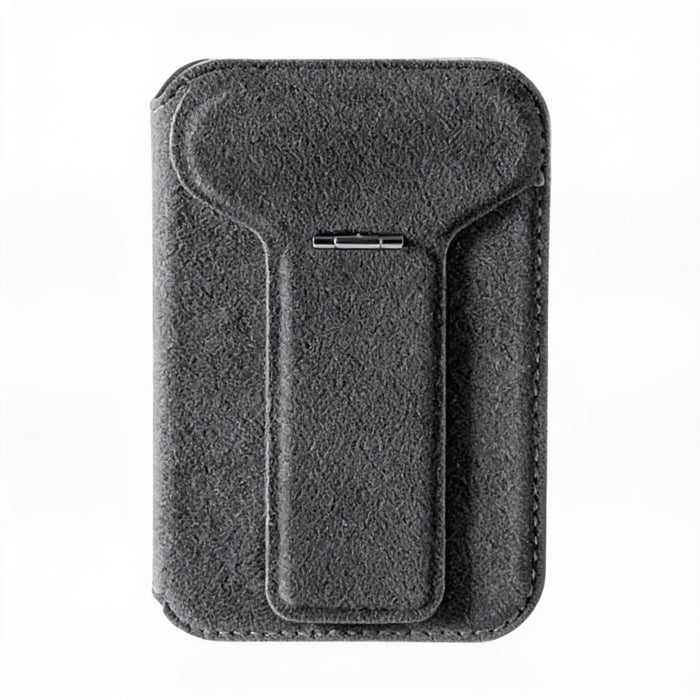 Alcantara MagSafe Wallet Stand T - Deep Black