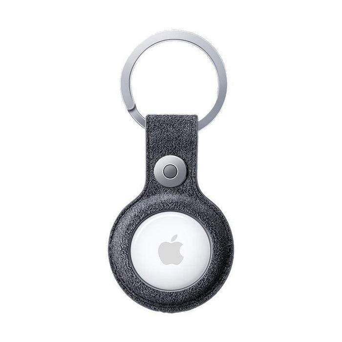 Alcantara AirTag Key Ring - Deep Black - ALCASICASE