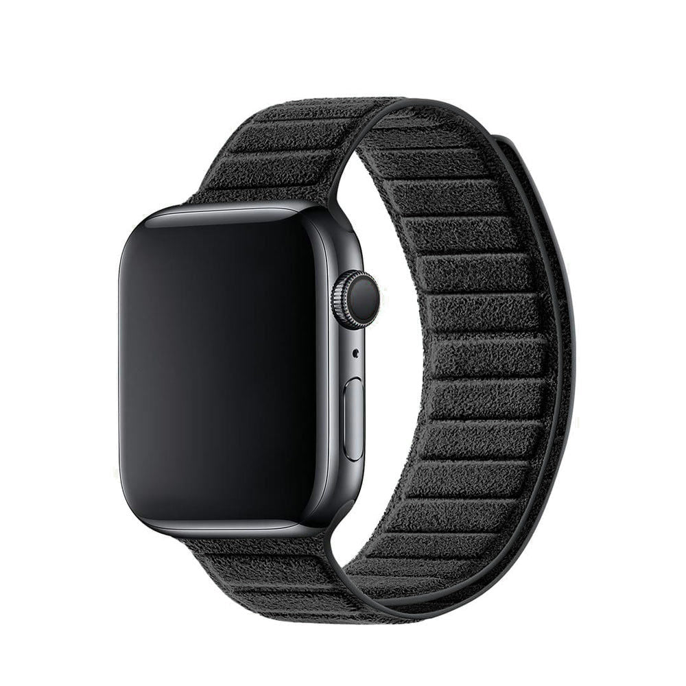 Alcantara Apple Watch Band - Deep Black - 42/44/45/46mm & Ultra (49mm)
