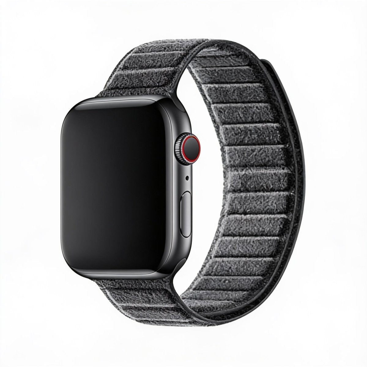 Alcantara Apple Watch Band magnetisch 42/44/45/46/49mm - Deep Black - ALCASICASE