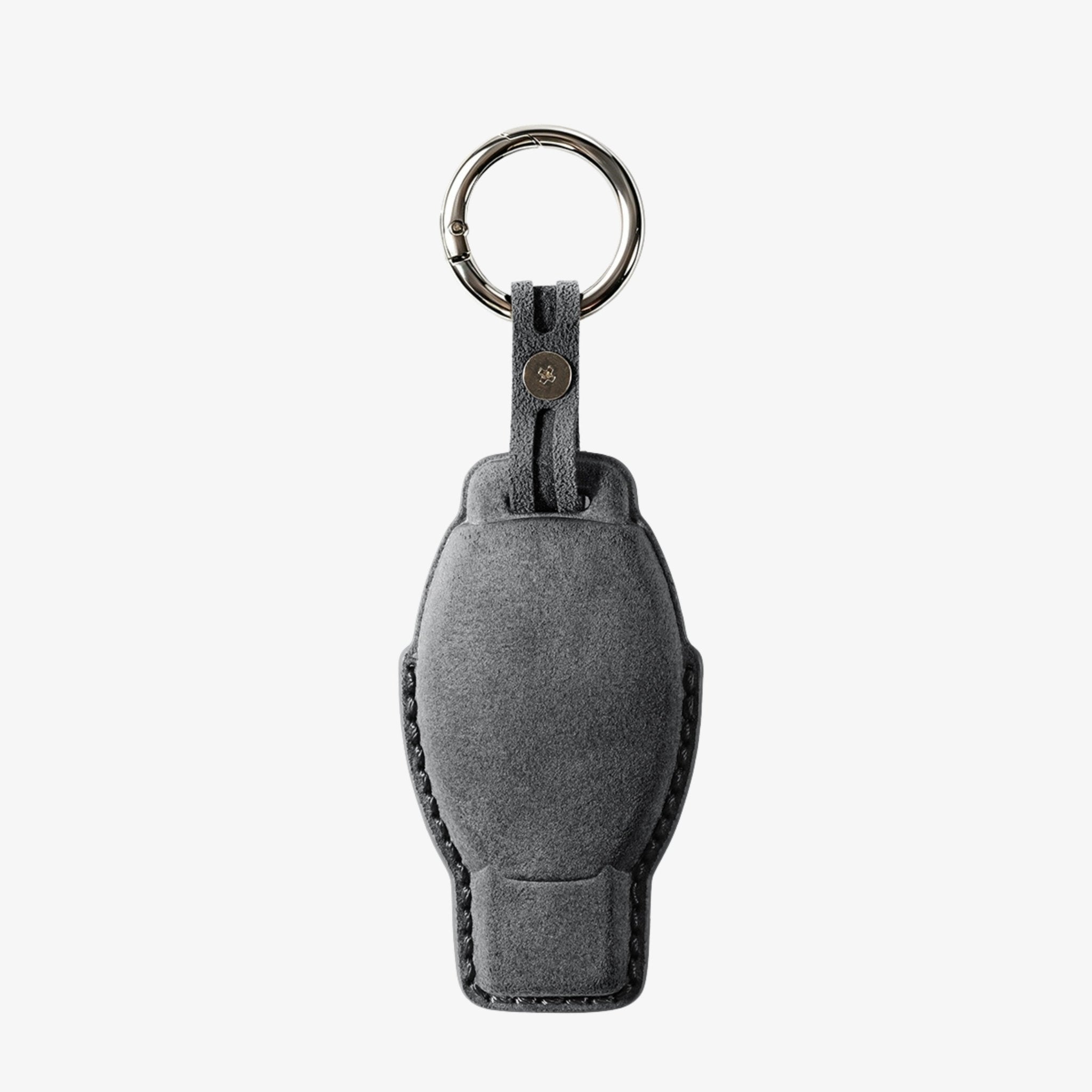 Alcantara Car Key Fob Cover for Mercedes -Benz Model B with Buckle - Space Grey