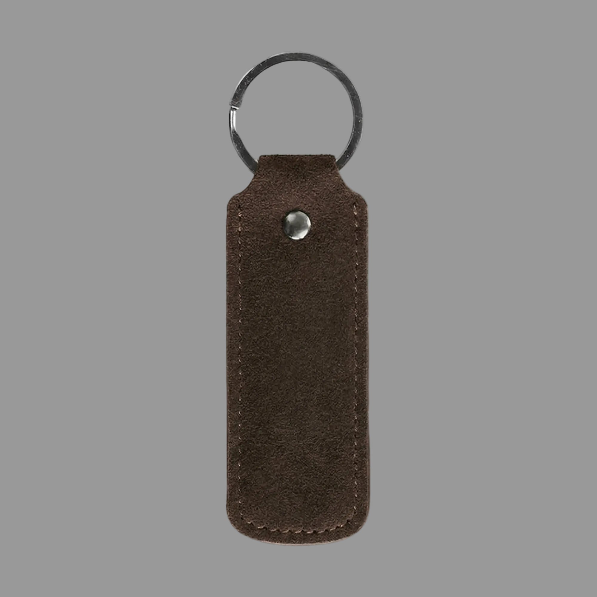 Alcantara Keychain - Chocolate Brown