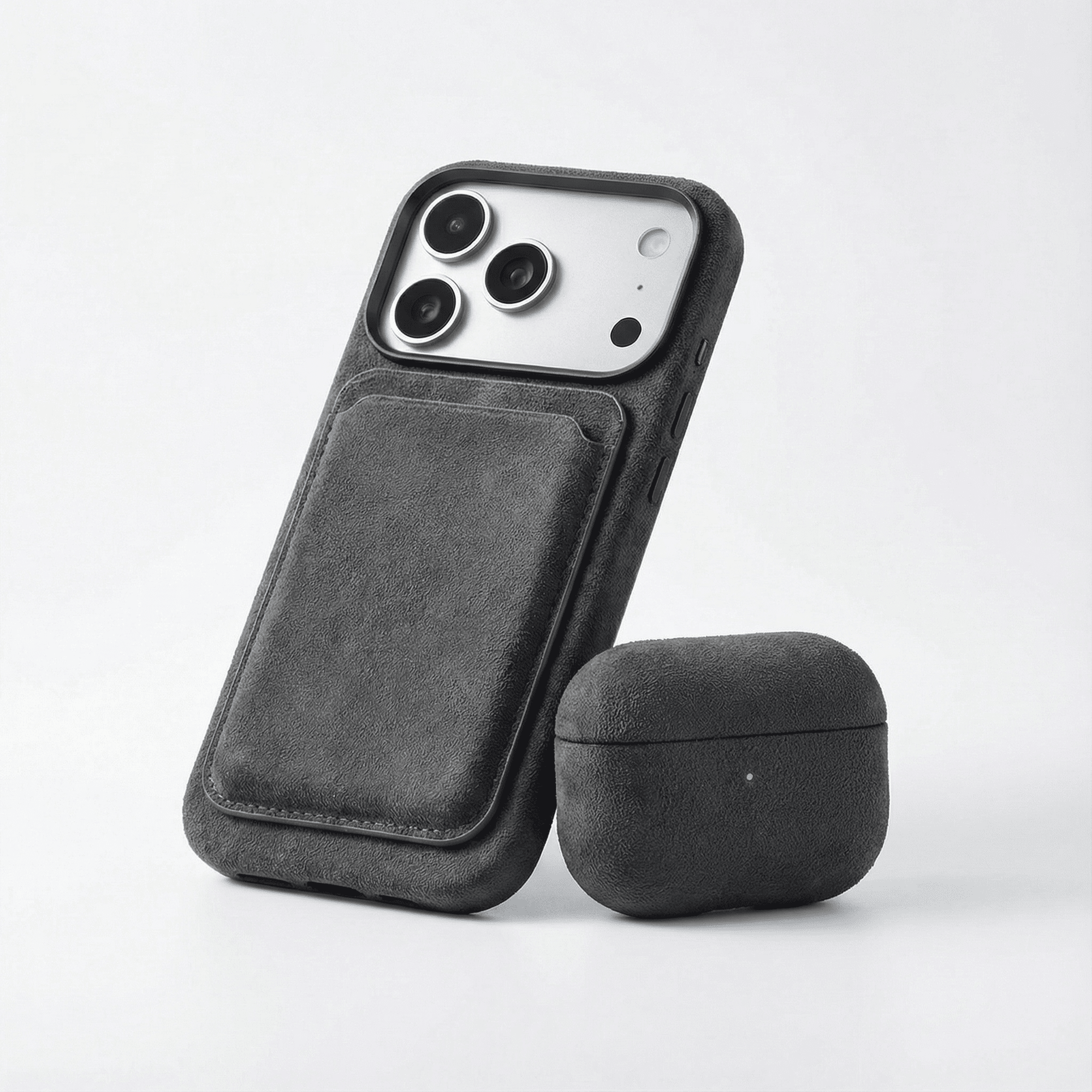 Alcantara MagSafe Wallet - Space Grey