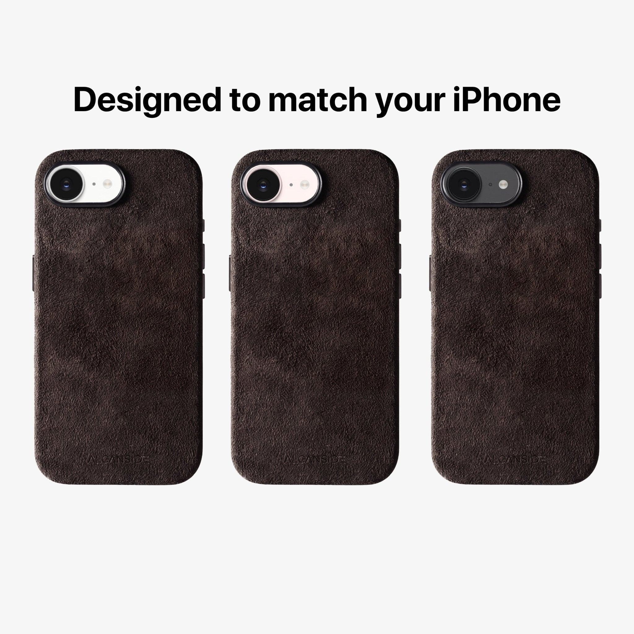 iPhone 16e - Alcantara Case - Chocolate Brown