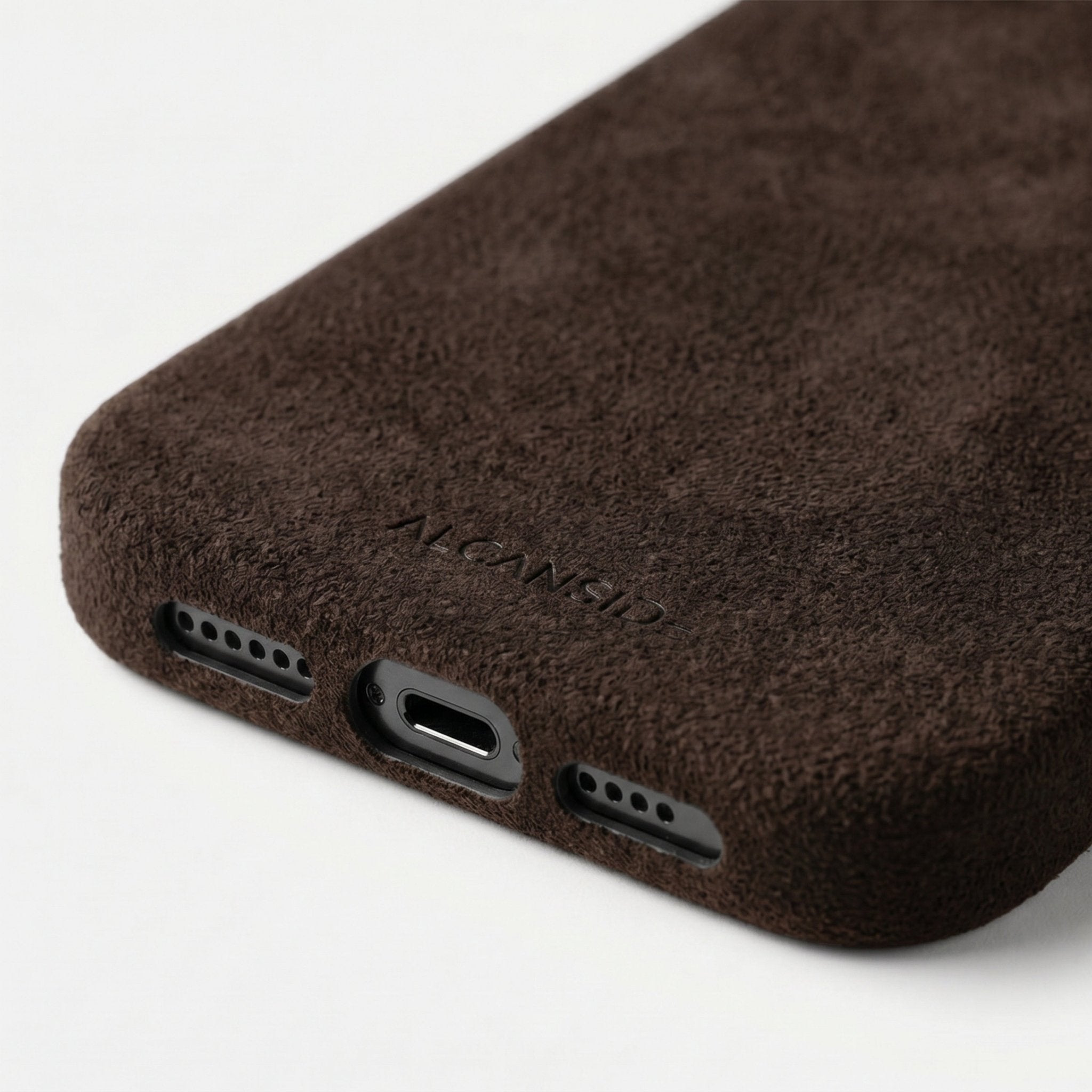 iPhone 16e - Alcantara Case - Chocolate Brown